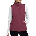 baleaf Women's Running Puffer Vest Lightweight Winter Warm Vests Water Resistant Sleeveless Puffer Jackets