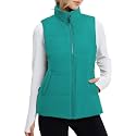baleaf Women's Running Puffer Vest Lightweight Winter Warm Vests Water Resistant Sleeveless Puffer Jackets