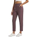 baleaf Womens Pants Petite Travel Stretchy Work with Zip Pockets Slacks