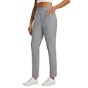 baleaf Womens Pants Petite Travel Stretchy Work with Zip Pockets Slacks