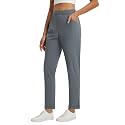 baleaf Womens Pants Petite Travel Stretchy Work with Zip Pockets Slacks