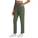 baleaf Womens Pants Petite Travel Stretchy Work with Zip Pockets Slacks