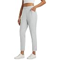 baleaf Womens Pants Petite Travel Stretchy Work with Zip Pockets Slacks