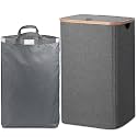BALEINE 100L Laundry Hamper with Lid, Large Laundry Basket Bin