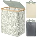 BALEINE 140L Laundry Hamper with Lid, Large Laundry Basket Bin