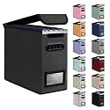 BALEINE File Organizer Box with Lid, Collapsible Hanging File Storage Box