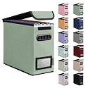 BALEINE File Organizer Box with Lid, Collapsible Hanging File Storage Box