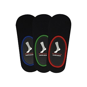 balenzia socksxpress men39s cotton no show socks with anti slip silicon system - pack of 3 -invisibleloafer socks