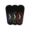 BALENZIA SocksXpress Men's Cotton No Show Socks with Anti Slip Silicon System - Pack of 3 -Invisible/Loafer Socks