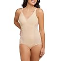 Bali Women's Firm-Control Shapewear, All-In-One Body Shaper with Built-In Underwire Minimizer Bra