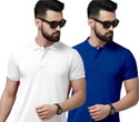 balker merka Solid Men Polo Neck Dark