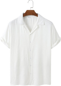 balkrishna creation men regular fit solid cut away collar casual shirt