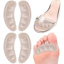Ball of Foot Cushions for High Heels, Non-Slip Comfortable Forefoot Pads Metatarsal Pads All Day Pain Relief, Toe Cushions for Forefoot - 2Pairs (Beige)