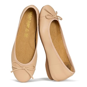 Ballet Flats for Women - Leather Insole