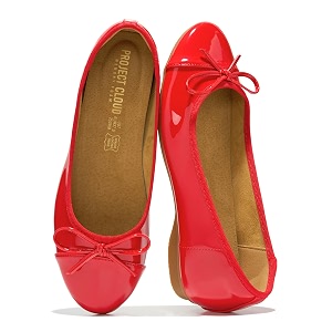 Ballet Flats for Women - Leather Insole