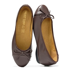 Ballet Flats for Women - Leather Insole