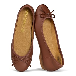 Ballet Flats for Women - Leather Insole