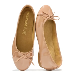Ballet Flats for Women - Leather Insole