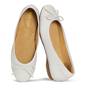 Ballet Flats for Women - Leather Insole