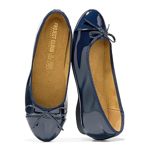 Ballet Flats for Women - Leather Insole