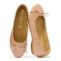Ballet Flats for Women - Leather Insole