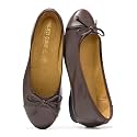 Ballet Flats for Women - Leather Insole