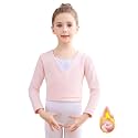 Ballet Sweater Girls Dance Wrap Top Fleece Shrug Kids Cardigan Long Sleeve