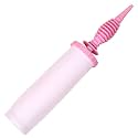 Balloon Pump Handheld Two-Way Dual Action - Hand Blower Air Pumper for Balloons - Ballon Inflator Pumping - Manual Baloon Inflators Machine (Pink 1 Piece)
