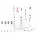 BALLOON Sonic Electric Toothbrush Smile 1.0 | 4 Free Brush Heads | Rechargeable | 6 Operational Modes | 30000 Vibrations Per Minute| IP67 Waterproof (WHITE), Adult, 1 Count