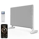 Ballu Mica Infrared Panel Space Heater for Large Room,Smart Quiet Heater with Programmable Thermostat,WiFi App Control,Inverter Energy Efficient for Indoor Use,Compatible with Alexa,White