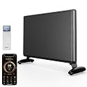 Ballu Mica Infrared Panel Space Heater for Large Room,Smart Quiet Heater with Programmable Thermostat,WiFi App Control,Inverter Energy Efficient for Indoor Use,Compatible with Alexa,Black