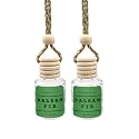 Balsam Fir Car Air Freshener Hanging, Long Lasting Essential Oil Diffuser for Car, 2 Pack Fragrance, Reusable Glass Bottle Car Freshener, Made in USA Simplee &amp; Co