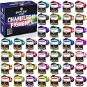 BALTIC DAY - Chameleon Mica Powder, 40 Jars of Color Shift Mica Powder Set - Chameleon Mica Powder for Resin - Chameleon Powder - Holographic Mica Powder