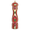 Baltique Marrakesh Wooden Pepper Grinder, Colorful 8-Inch Pepper Mill