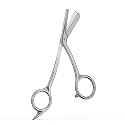 BALUCA Eyebrow Scissors with Comb | Professional Stainless Steel Eyebrow Trimmer for Women & Men | Dual-Design Precision Eye Brow Trimmer Scissors for Effortless Grooming, Silver (Silver)