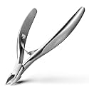 BALUCA Nail Cuticle Trimmer – Professional Stainless Steel Cuticle Clippers Nail Cuticle Remover Tool, Precision Nail Nippers Professional for Dead Skin, Cuticle Cutter with Ergonomic Handle (Silver)