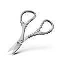 BALUCA Nail Scissors Extra Fine Curved - Professional Ultra Sharp Cuticle Scissors for Nails, Small Cuticle Scissors for Women, Precision Cuticle Trimmer Scissors for Eyebrow, Eyelash & Dry Skin