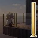 Balustrade Panels Pillar with Slots &amp; Base, Heavy Duty Glass Panel Fencing Railing Column for Guardrails/partitions/terraces, Vitreous Banisters Post(A-MID,Height 36in/90cm)