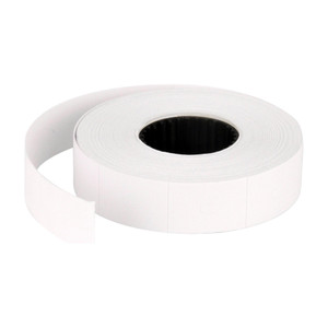 bambalio 2 line white colour plain label rolls compatible with 6600 labeling machine models of all brands 10 rolls x 600 labels box pack paper label
