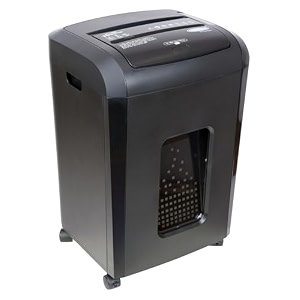 bambalio bcc-15000 150 sheets auto feed cross cut paper and credit card shredder with 26 l waste bin capacity ultra low noise