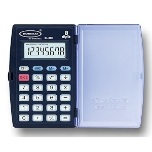 bambalio bl-300 8 digits with 3 years warranty portable pocket calculator blue