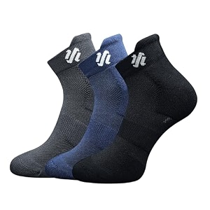 bamboo ankle socks for men with terry cushioning  anti-bacterial breathable amp odor-free  extra soft padded for school office gym amp sports