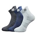 Bamboo Ankle Socks for Men with Terry Cushioning | Anti-Bacterial, Breathable &amp; Odor-Free | Extra Soft Padded for School, Office, Gym &amp; Sports