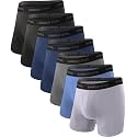 BAMBOO COOL Men's Boxer Briefs Ultra Breathable Underwear Multipack
