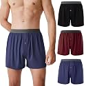 BAMBOO COOL Men's Boxer Shorts, Soft Breathable Loose Underwear Multipack