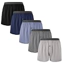 BAMBOO COOL Men's Boxer Shorts, Soft Breathable Loose Underwear Multipack