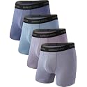 BAMBOO COOL Men's Boxer Briefs Ultra Breathable Underwear Multipack