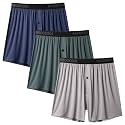 BAMBOO COOL Men's Boxer Shorts, Soft Breathable Loose Underwear Multipack