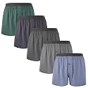 BAMBOO COOL Men's Boxer Shorts, Soft Breathable Loose Underwear Multipack