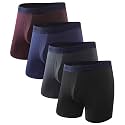 BAMBOO COOL Men's Boxer Briefs Ultra Breathable Underwear Multipack